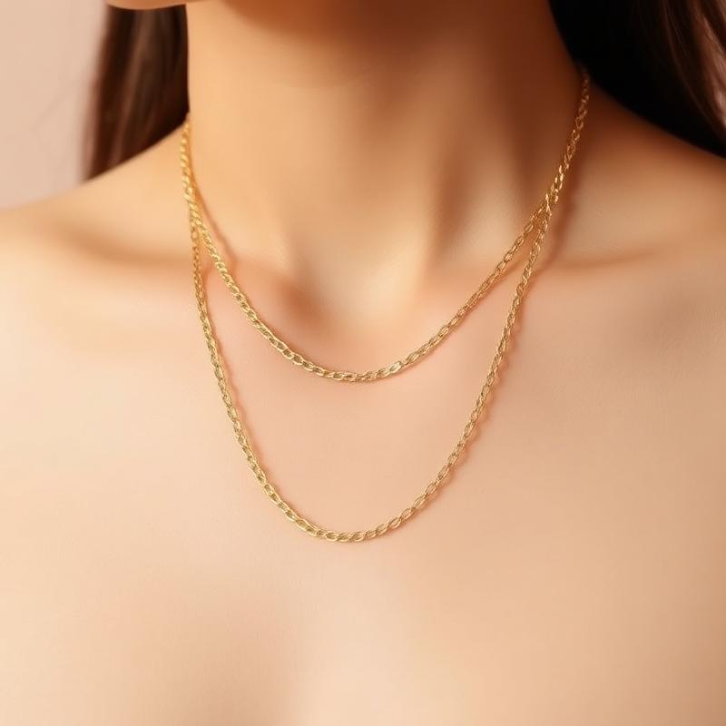 Jhilmil Minimal Gold Chain