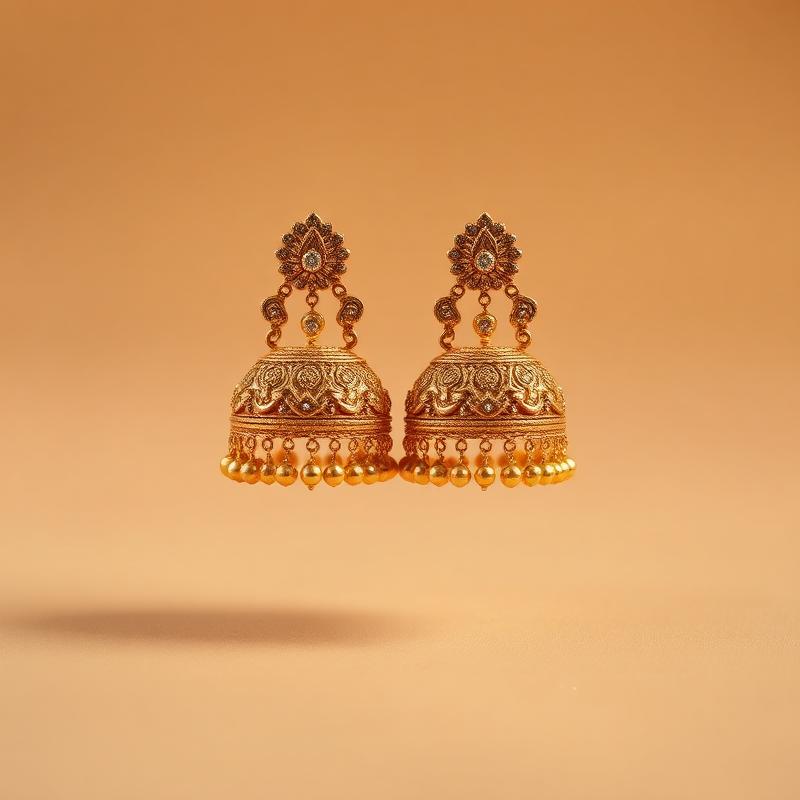 Jhilmil Royal Gold Jhumka